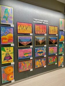 Nottingham artwork brightens the walls of the Second Floor Gallery, Syphax Building