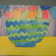 Student artwork of bowl of fruit