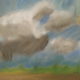 Oil pastel of clouds