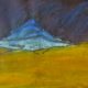 Oil pastel of landscape