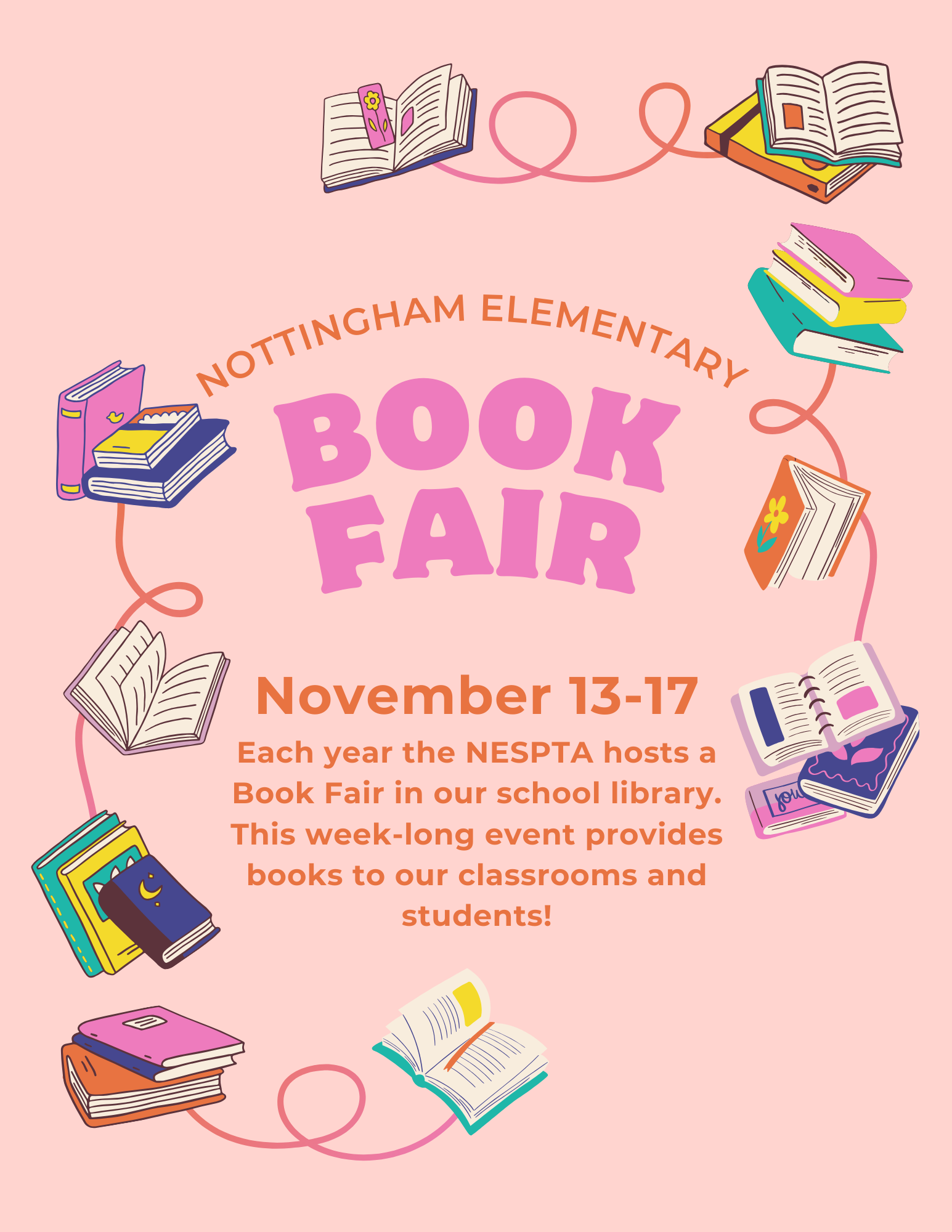 Book Fair November 13-17 flyer
